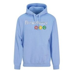 Broadway New York Nyc Worn Design Unisex Surf Hoodie