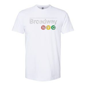 Broadway New York Nyc Worn Design Softstyle CVC T-Shirt