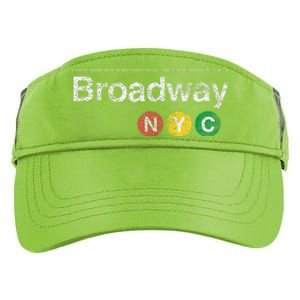 BROADWAY New York NYC Worn Design  Adult Drive Performance Visor