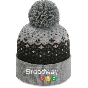 BROADWAY New York NYC Worn Design  The Baniff Cuffed Pom Beanie