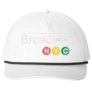 BROADWAY New York NYC Worn Design  Snapback Five-Panel Rope Hat