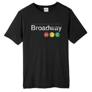 BROADWAY New York NYC Worn Design  Tall Fusion ChromaSoft Performance T-Shirt