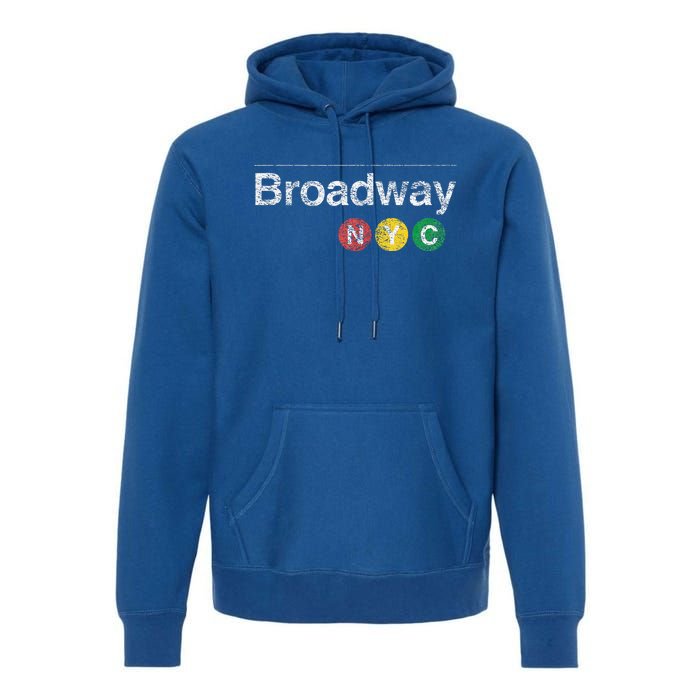 BROADWAY New York NYC Worn Design  Premium Hoodie