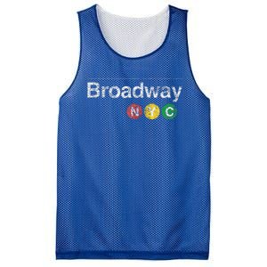 BROADWAY New York NYC Worn Design  Mesh Reversible Basketball Jersey Tank