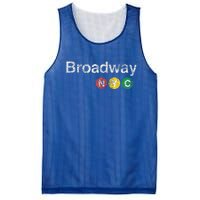 BROADWAY New York NYC Worn Design  Mesh Reversible Basketball Jersey Tank