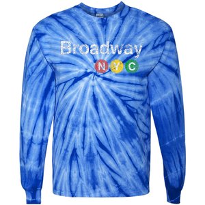 BROADWAY New York NYC Worn Design  Tie-Dye Long Sleeve Shirt