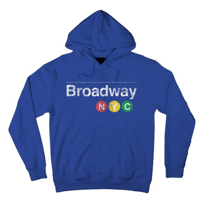 BROADWAY New York NYC Worn Design  Tall Hoodie