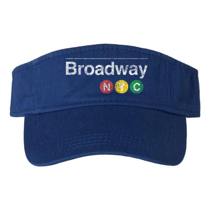 BROADWAY New York NYC Worn Design  Valucap Bio-Washed Visor