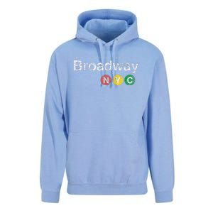 BROADWAY New York NYC Worn Design  Unisex Surf Hoodie