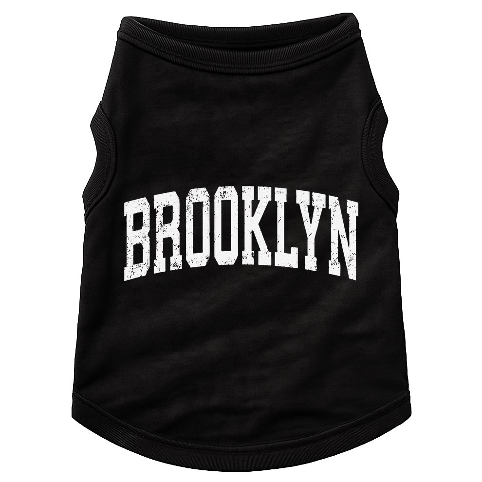 Brooklyn New York Ny Vintage Athletic Sports Doggie Tank