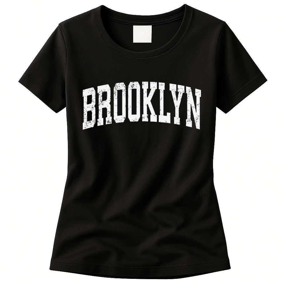 Brooklyn New York Ny Vintage Athletic Sports Womens T-Shirt