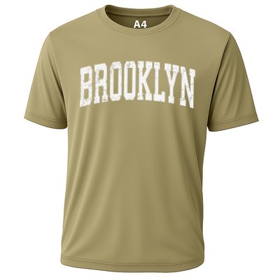 Brooklyn New York Ny Vintage Athletic Sports Cooling Performance Crew T-Shirt
