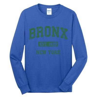 Bronx New York Ny Vintage Athletic Sports Design Gift Tall Long Sleeve T-Shirt