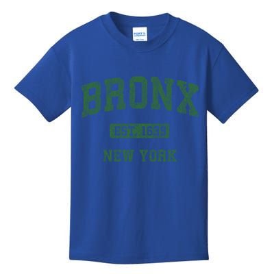 Bronx New York Ny Vintage Athletic Sports Design Gift Kids T-Shirt