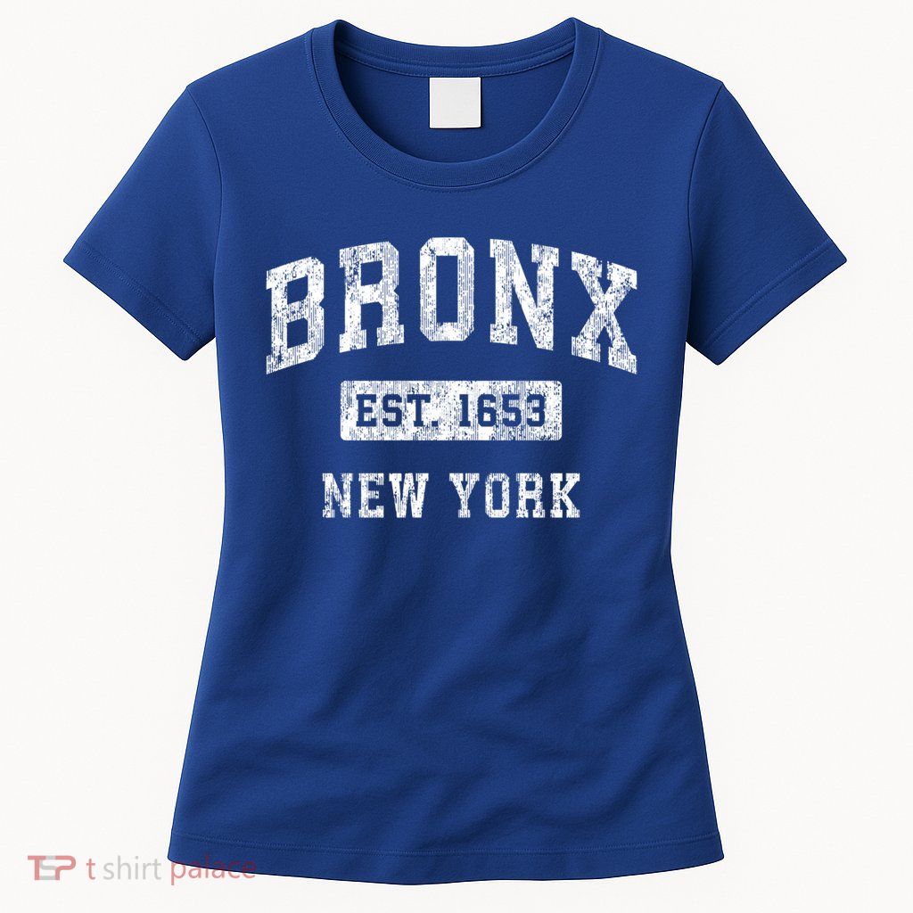 Bronx New York Ny Vintage Established Sports Design Gift Womens T-Shirt