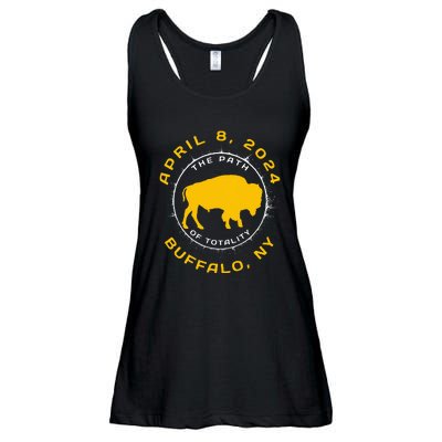 Buffalo New York Solar Eclipse April 8 2024 Totality Ladies Essential Flowy Tank