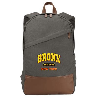 Bronx New York City Est. 1653 Classic Cotton Canvas Backpack