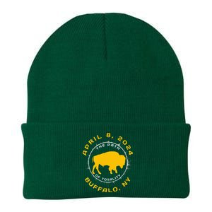 Buffalo New York Solar Eclipse April 8 2024 Totality Knit Cap Winter Beanie