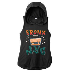 Bronx New York Design Gift Nyc Boombox Graffiti Lettering Cool Gift Ladies PosiCharge Tri-Blend Wicking Draft Hoodie Tank