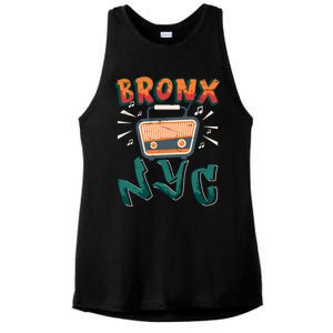 Bronx New York Design Gift Nyc Boombox Graffiti Lettering Cool Gift Ladies PosiCharge Tri-Blend Wicking Tank