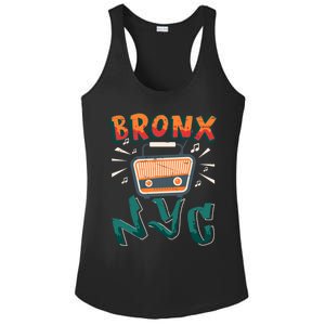 Bronx New York Design Gift Nyc Boombox Graffiti Lettering Cool Gift Ladies PosiCharge Competitor Racerback Tank