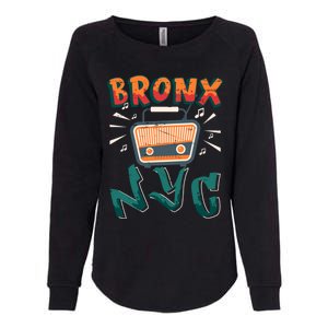 Bronx New York Design Gift Nyc Boombox Graffiti Lettering Cool Gift Womens California Wash Sweatshirt