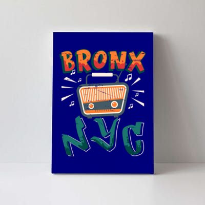 Bronx New York Design Gift Nyc Boombox Graffiti Lettering Cool Gift Canvas