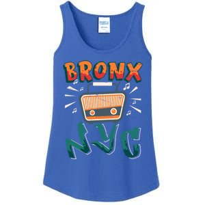 Bronx New York Design Gift Nyc Boombox Graffiti Lettering Cool Gift Ladies Essential Tank