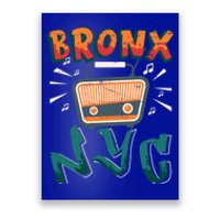 Bronx New York Design Gift Nyc Boombox Graffiti Lettering Cool Gift Poster