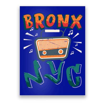 Bronx New York Design Gift Nyc Boombox Graffiti Lettering Cool Gift Poster