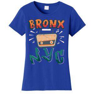 Bronx New York Design Gift Nyc Boombox Graffiti Lettering Cool Gift Women's T-Shirt