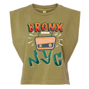 Bronx New York Design Gift Nyc Boombox Graffiti Lettering Cool Gift Garment-Dyed Women's Muscle Tee