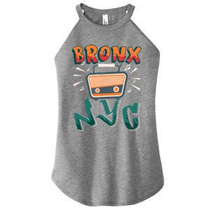 Bronx New York Design Gift Nyc Boombox Graffiti Lettering Cool Gift Women's Perfect Tri Rocker Tank