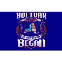 Bolivar New York Usa Flag 4th Of July Funny Gift Bumper Sticker