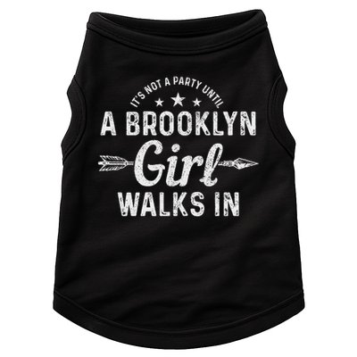 Brooklyn New York City Ny Nyc Girl Vintage Pride Doggie Tank