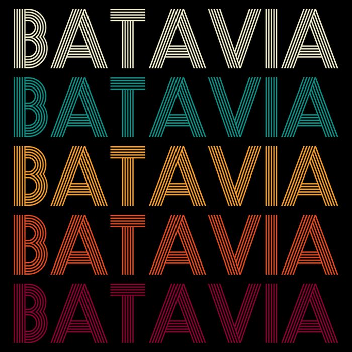 Batavia New York Retro Toddler Hoodie