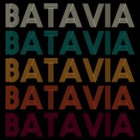 Batavia New York Retro Zip Tote Bag