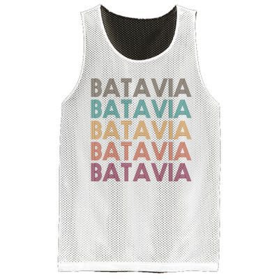 Batavia New York Retro Mesh Reversible Basketball Jersey Tank