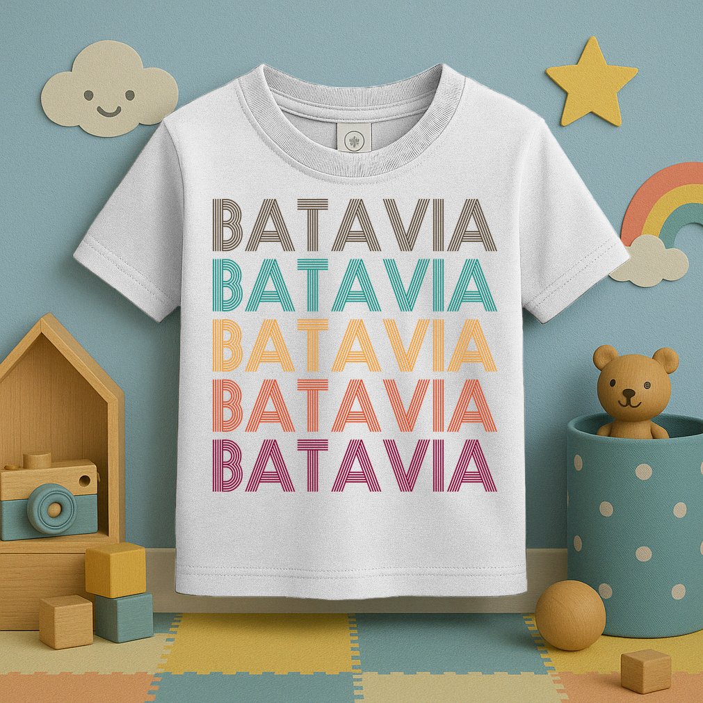 Batavia New York Retro Toddler T-Shirt