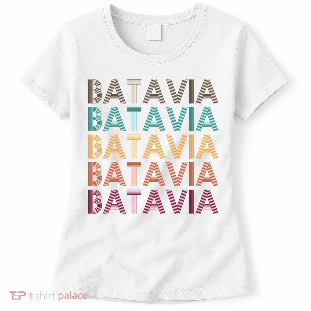 Batavia New York Retro Womens T-Shirt