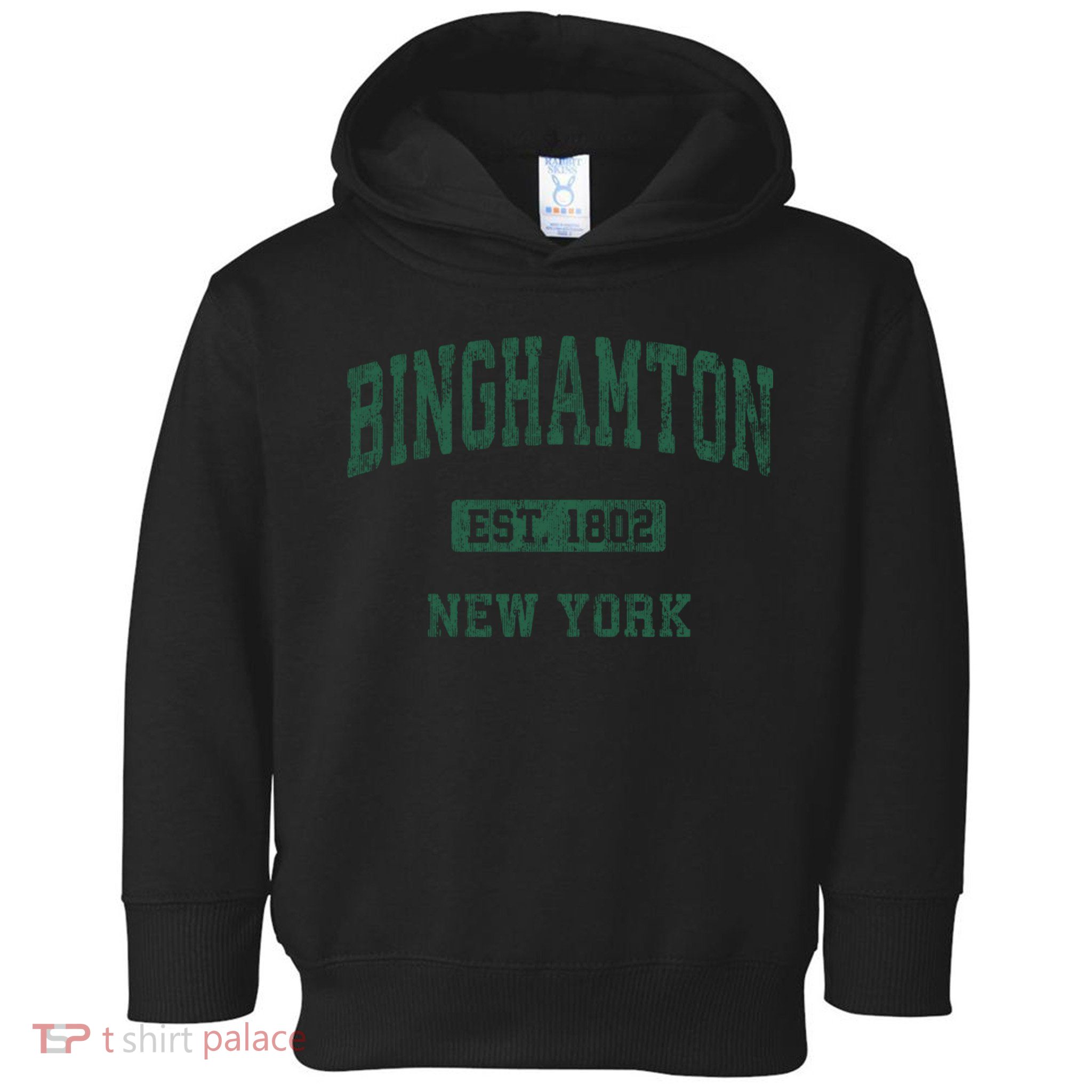 Binghamton New York Ny Vintage Athletic Sports Design Toddler Hoodie