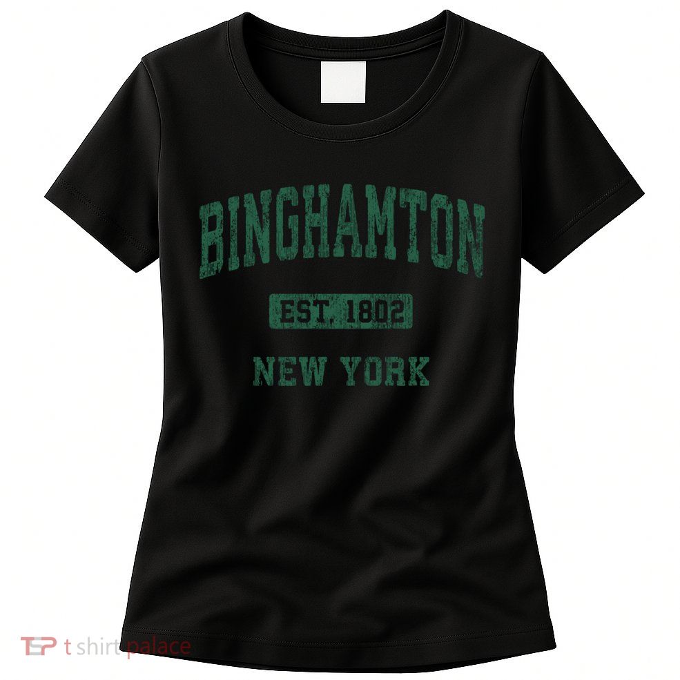 Binghamton New York Ny Vintage Athletic Sports Design Womens T-Shirt