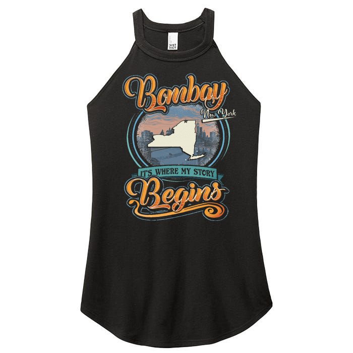 Bombay New York Hometown My Story Begins Women’s Perfect Tri Rocker Tank