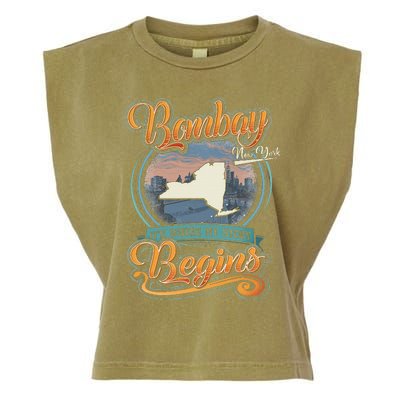 Bombay New York Hometown My Story Begins Garment-Dyed Women's Muscle Tee