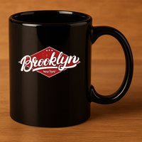 Brooklyn New York 11oz C Handle Ceramic Mug
