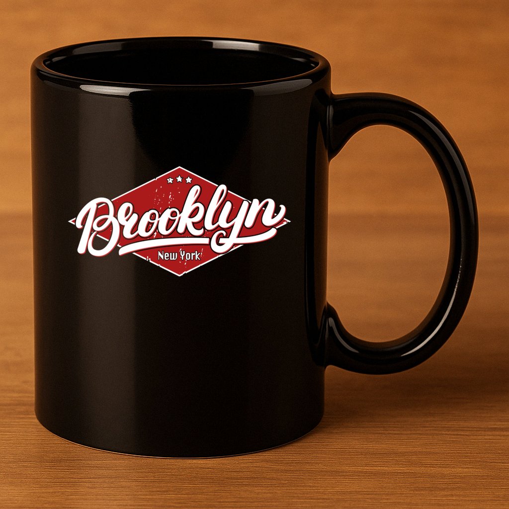 Brooklyn New York 11oz C Handle Ceramic Mug