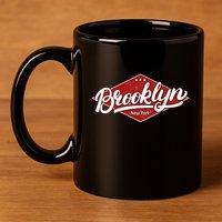 Brooklyn New York 11oz C Handle Ceramic Mug