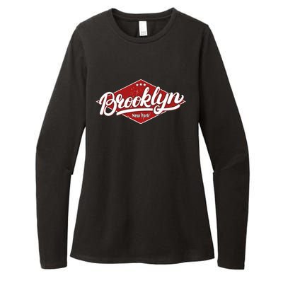 Brooklyn New York Womens CVC Long Sleeve Shirt