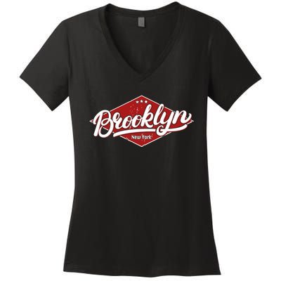 Brooklyn New York Women's V-Neck T-Shirt