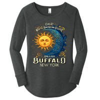 Buffalo New York 2024 Total Solar Eclipse April 8 Souvenir Women's Perfect Tri Tunic Long Sleeve Shirt